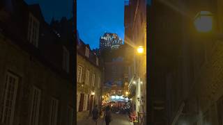 Old Quebec  Quartier Petit Champlain  Funicular  Goblin Red door  Le Château Frontenac  Canada [upl. by Moia357]