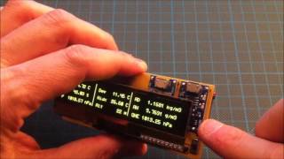 Arduino based portable altimeter amp weather station with PICTIVA OLED display  PCB version [upl. by Rieger]