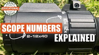 Scope Numbers Explained What do the Numbers on a Rifle Scope Mean [upl. by Dickey373]