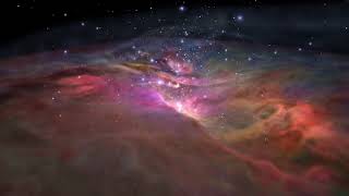 Flight Through Orion Nebula in Visible and Infrared Light [upl. by Nailluj176]