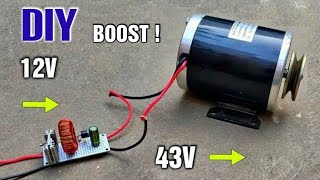 12V 1000W  DC Voltage Step Up Converter  12v to 43v  for DC Motor DIY [upl. by Ahsiekan]