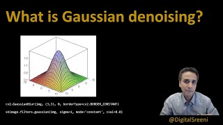 96  What is Gaussian Denoising Filter [upl. by Anelet613]