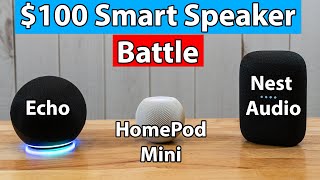 HomePod Mini vs Nest Audio vs Echo 4th Gen Review  Features Sound Test and More [upl. by Schaab]