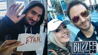 Reckful  BlizzCon Day 2 Kripparian Incognito Jessica Nigri Free Hot Dog from Korean Rapper [upl. by Aisined]