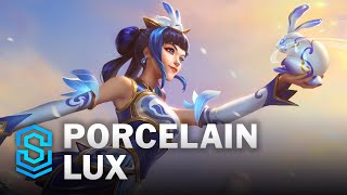 Porcelain Lux Skin Spotlight  League of Legends [upl. by Droflim]