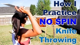 How I Practice No Spin Knife Throwing [upl. by Alaaj]