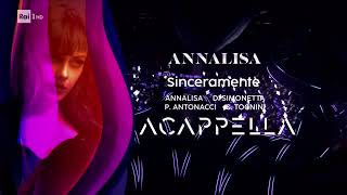 Annalisa  Sinceramente Live Sanremo 2024 ARK AI Acappella [upl. by Ware730]