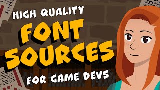 Must need to know Font sources for Game Development 💛 [upl. by Caritta606]