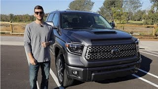 First Drive 2019 Toyota Tundra TRD Sport 57L V8 4x4 CrewMax [upl. by Eelyrehc]