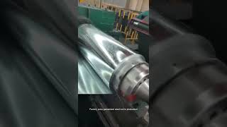 Hot dipped galvanized steel coil in production [upl. by Annyahs]