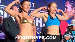 YOKASTA VALLE VS EVELIN NAZARENA BERMUDEZ WEIGHIN amp FINAL FACE OFF  ZEPEDA VS PROGRAIS UNDERCARD [upl. by Small]