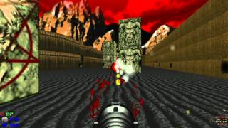 The Ultimate Doom  E2M8 Tower of Babel Cyberdemon Boss  UVMAX 100 Secrets 60fps Uncommented [upl. by Hut]