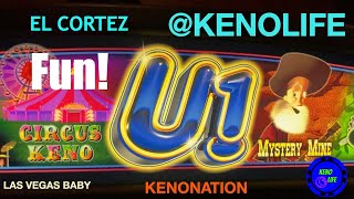 20cards Keno from El Cortez New Pattern Las Vegas kenolife kenonation Kenolife [upl. by Adnohsek]