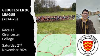 Gloucester XC League 202425  Race 2 Cirencester College [upl. by Frick]