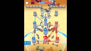 Tower War  1x1  Lv 20 Vs Lv 50  Smart Win spanding resources  towerwargame towerdefense [upl. by Placia]