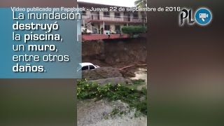 Empresaria graba la devastación de su hotel en Mazatenango [upl. by Sldney]