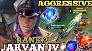 JARVAN IV ANNOYING TANK DMG DEADLY ULT COMBO  TOP 2 GLOBAL JARVAN IV BY OneHeroArmyInt  WILD RIFT [upl. by Nelleeus]