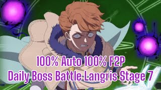 Daily Boss Battle Langris Stage 7  Black Clover M [upl. by Bendicta]