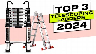 Top 3 BEST Telescoping Ladder 2024 [upl. by Euqnomod]