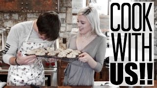 COOKING WITH JAELIN AND BRIANNA Chocolate Chip Cookies [upl. by Saber]