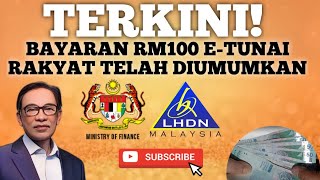 SAHIH TERKINI TARIKH PENEBUSAN EWALLET RM100 DIUMUMKAN [upl. by Meeka879]