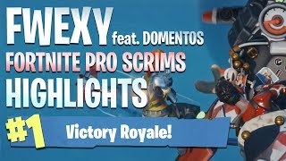 fwexY amp Domentos Highlights  Fortnite Pro Scrims [upl. by Lundt]