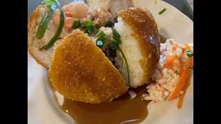 Receta Bolas de Arroz Rellenas Arancini SICILIANI [upl. by Anatnahs]