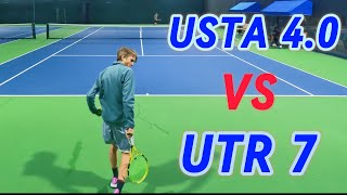 Offensive 40 Against CounterPuncher  UTR 7 VS USTA 40  4K60fps [upl. by Australia807]