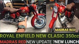 ROYAL ENFIELD NEW CLASIC 350cc MADRAS REDNEW EDITION CLASIC 350cc 2024 MODEL DETAILS REVIEW♥️👍 [upl. by Millwater92]