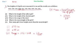 Class 7  Maths  Ex 31  Q9 [upl. by Zennas76]