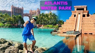 GOING ON EVERY WATER SLIDE AT ATLANTIS IN THE BAHAMAS [upl. by Eceinwahs]