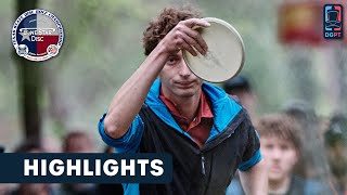 Round 1 Highlights MPO  2024 Texas State Disc Golf Championships [upl. by Pius923]