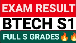 KTU BTECH S1 EXAM RESULT [upl. by Otineb9]