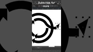 Tri Arrow circle logo in CorelDraw for beginners step by step tutorial [upl. by Natascha]
