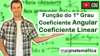 Função do Primeiro Grau Função Afim Coeficiente Angular e Coeficiente Linear Aula 5 de 9 [upl. by Ecirb463]