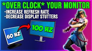 How to OverClock Your 60Hz Monitor  Increase Refresh Rate  Nvidia amp AMD Upto 100Hz [upl. by Eicrad]