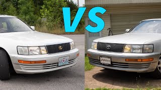 Heres all of the strange and interesting differences between my JDM Celsior vs a USDM Lexus LS400 [upl. by Eerehc]