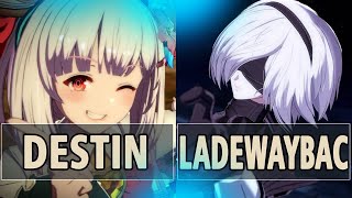 GBVSR🔥destin Vikala Vs Ladewaybac 2B🔥 High Level Gameplay [upl. by Skricki]