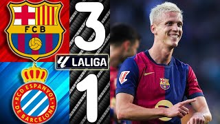 🎥 Barcelona vs Espanyol 31  Match Review La Liga 20242025 [upl. by Alisia]