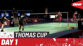 BWF Thomas Cup Finals 2022  Indonesia vs Singapore  Group A [upl. by Eltsyrc551]