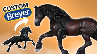 Making a Custom Breyer Friesian Horse [upl. by Aidyn]