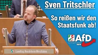 Das wird ein Spaß  AfD kündigt ÖRR Abriss an – Sven Tritschler AfD [upl. by Athalla]