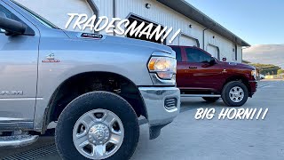 HD Truck Comparison Tradesman vs Big Horn [upl. by Friedman441]