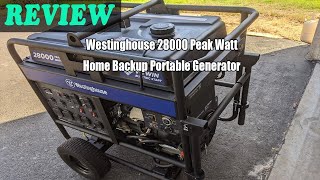 Westinghouse 28000 Peak Watt Home Backup Portable Generator Review  Should You Buy [upl. by Barnabas]