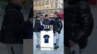 Chiedo al fresco di zona se è meglio Inter o Milan shorts short [upl. by Nomzaj853]