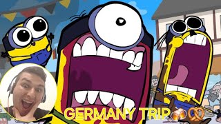 minions in germany MINIONS VACATION GERMANY MINIONS PARODY REACTION🍻🥨🍺 [upl. by Greff196]