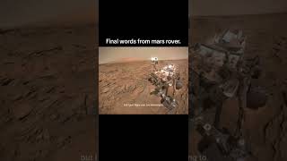 Final words from Mars rover [upl. by Ttesil]