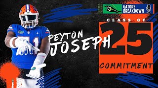 Top OL Peyton Jospeh commits to the Florida Gators [upl. by Aisatana409]