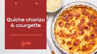 Recette de la Quiche chorizo amp courgette [upl. by Ennavoj647]