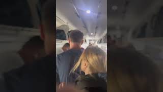 Passengers flee American Airlines plane after cabin fire at San Francisco airport [upl. by Llenyl824]